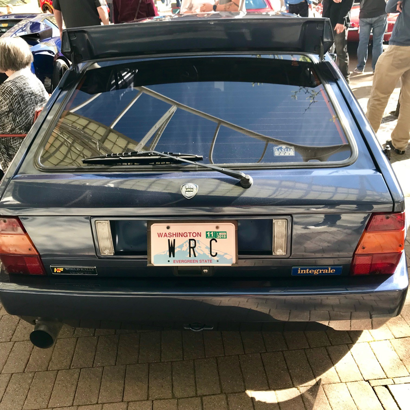 Lancia Delta HF Integrale—there were two, but this one was the less rusty of the pair.